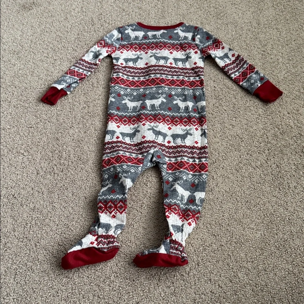 127 NWT The Children’s Place Thermal Footed Pajama - Size:‎ 3-6 months
